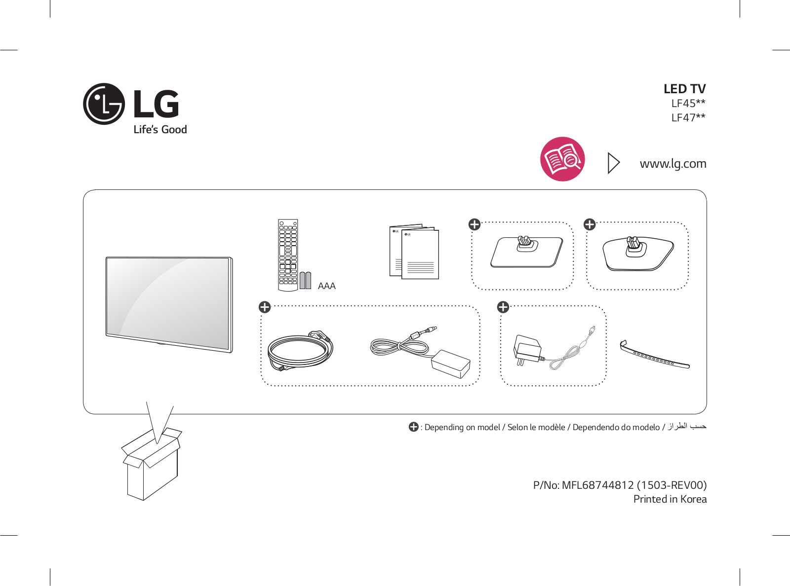 LG 24LF450A, 28LF450A Manual book