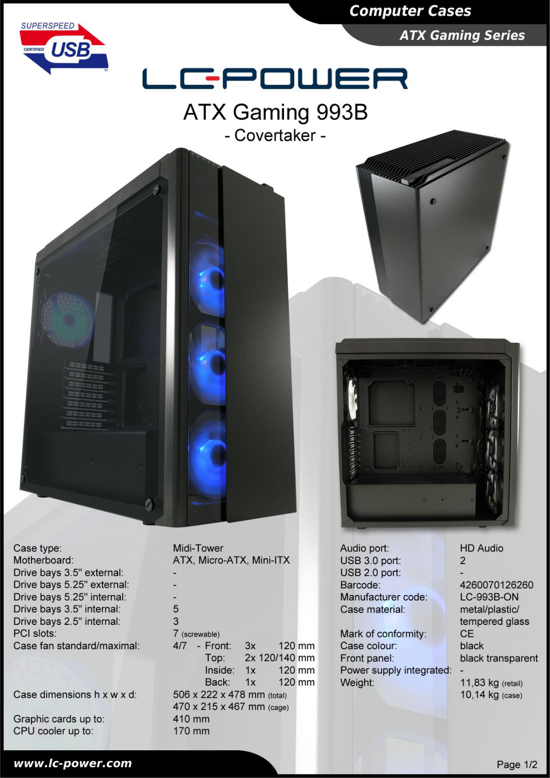 LC-Power LC-993B-ON User Manual