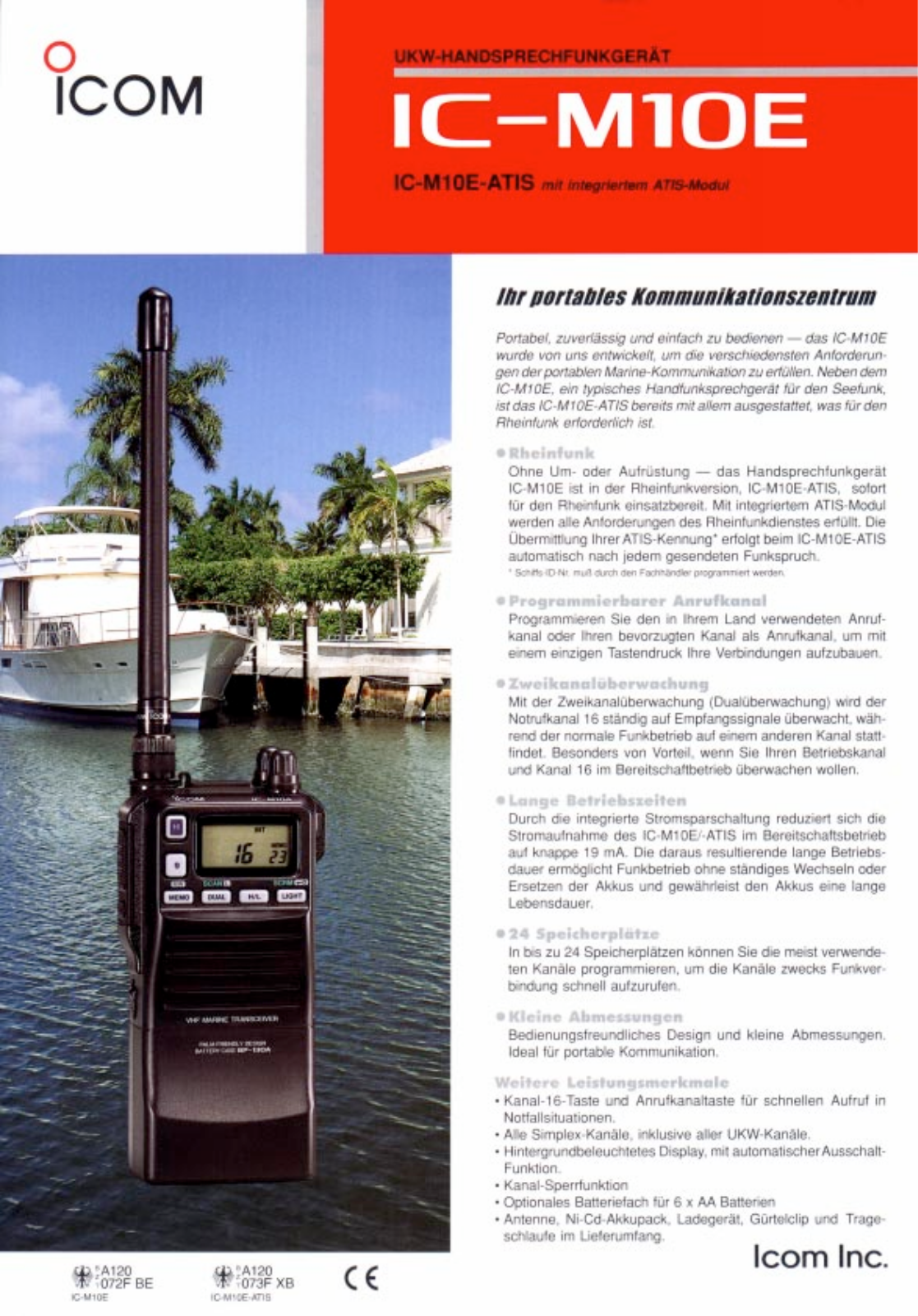 Icom IC-M10E User Manual