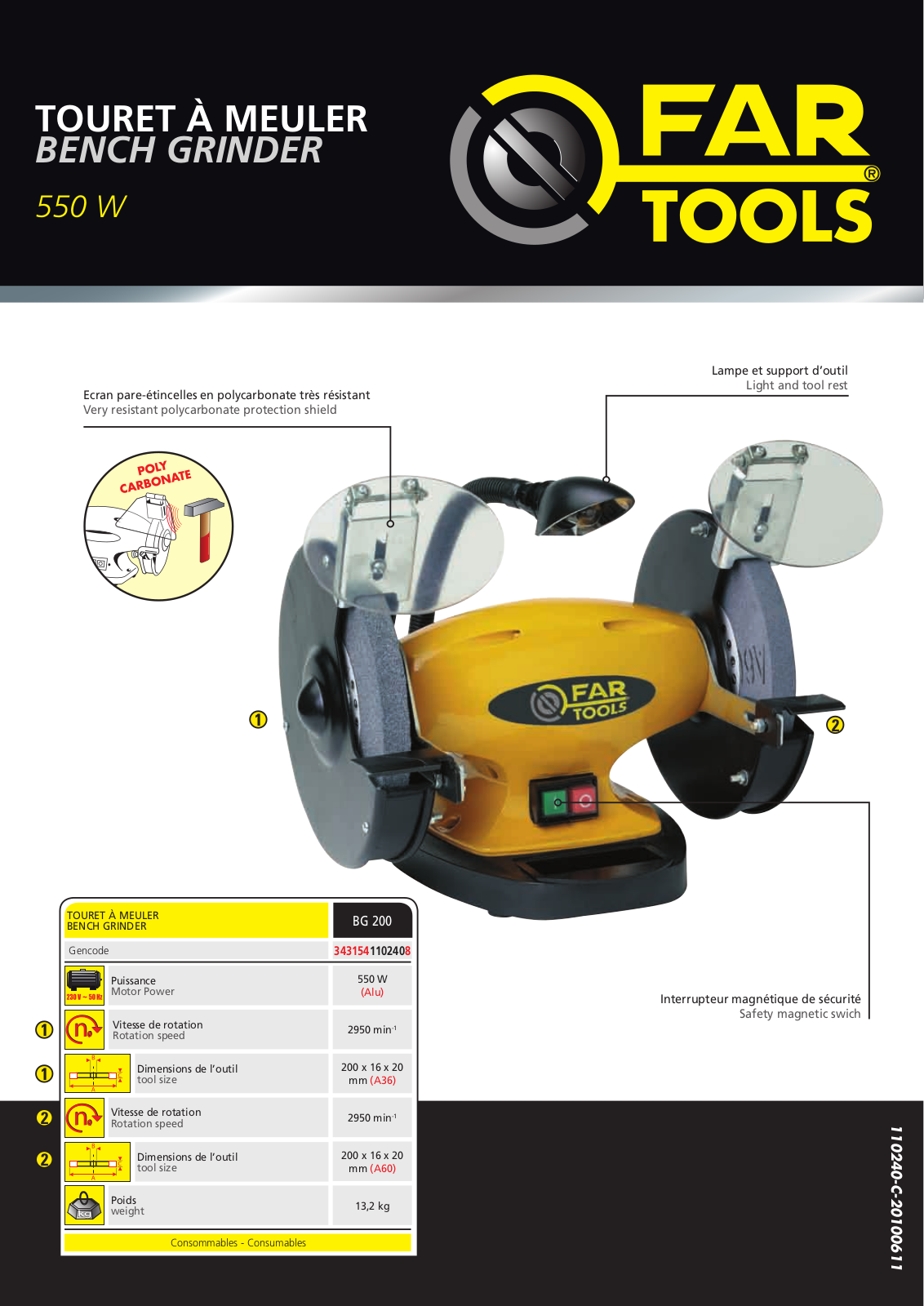 FARTOOLS BG 200 User Manual