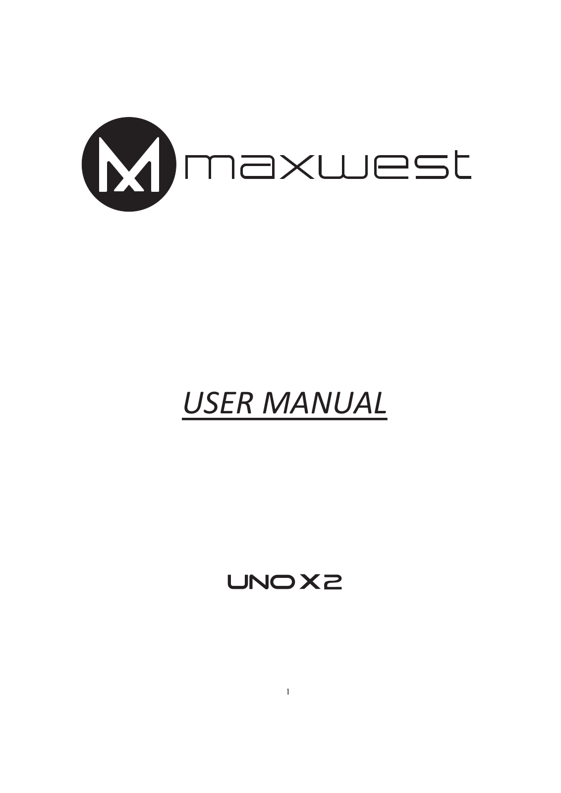 MAXWEST UNOX2 Users Manual