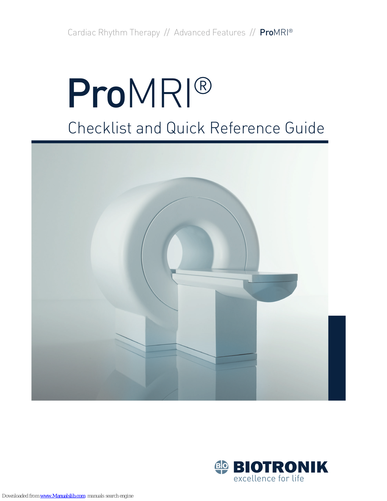 BIOTRONIK ProMRI Quick Reference Manual