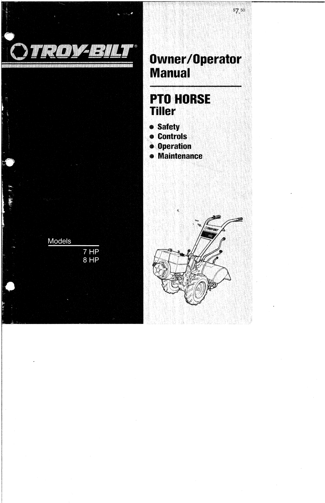 Troy-Bilt 7 HP User Manual