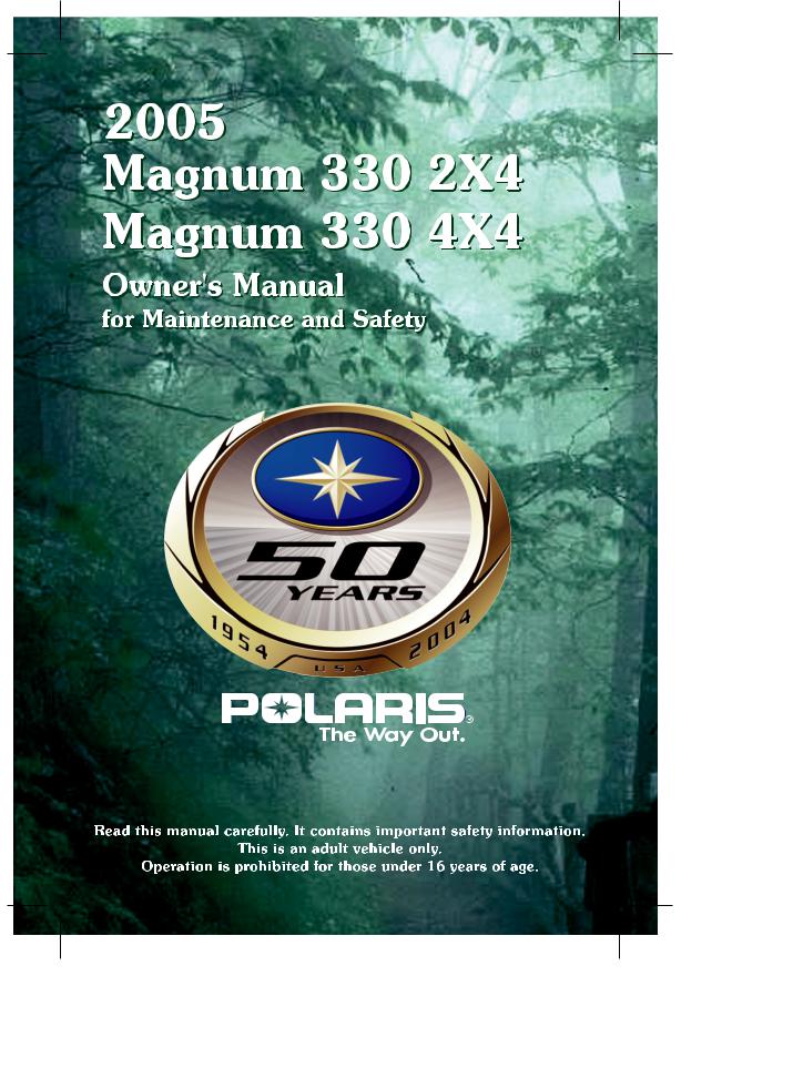 Polaris Magnum 330 4x4, Magnum 330 2x4 User Manual