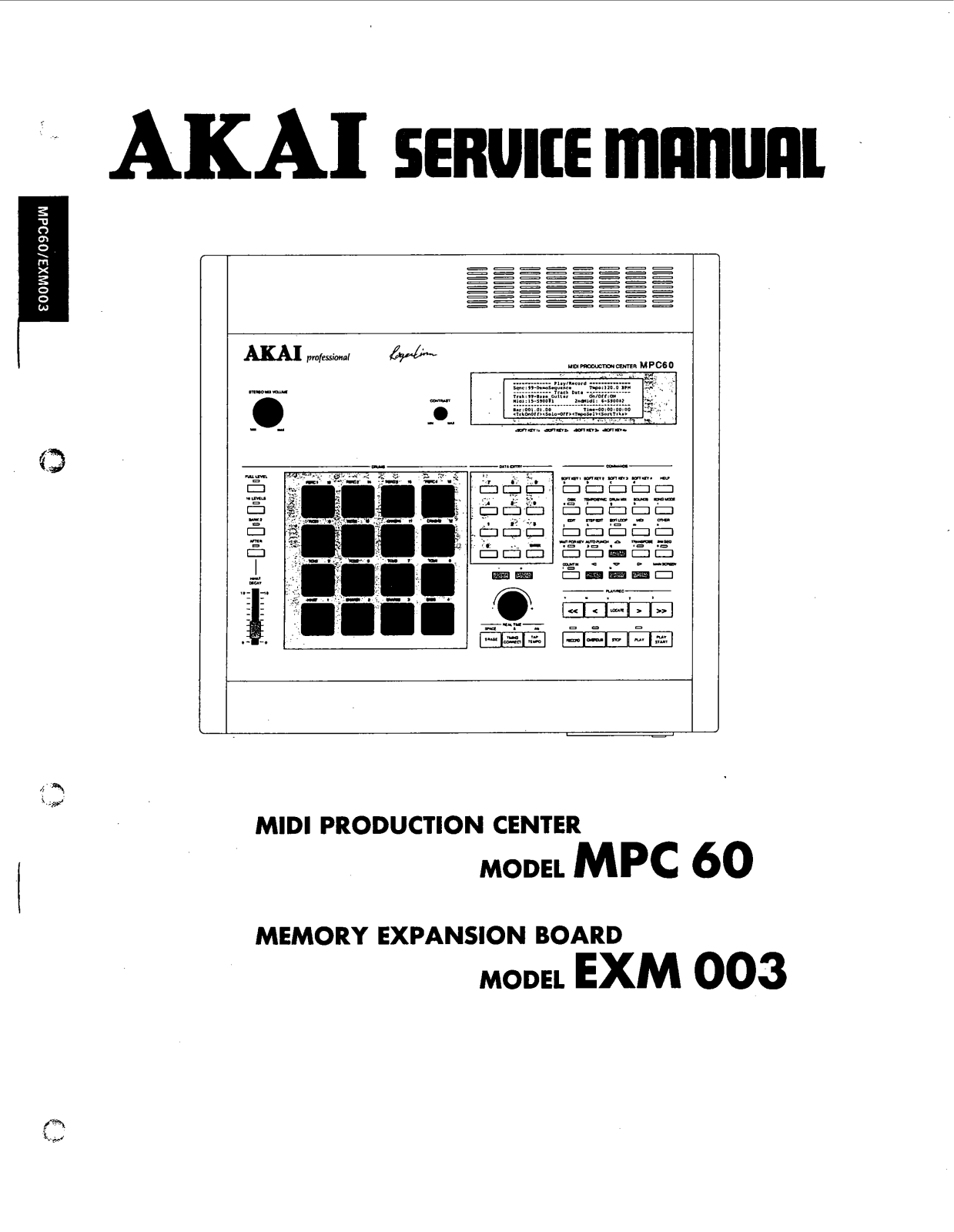 Akai EXM-003 Service Manual