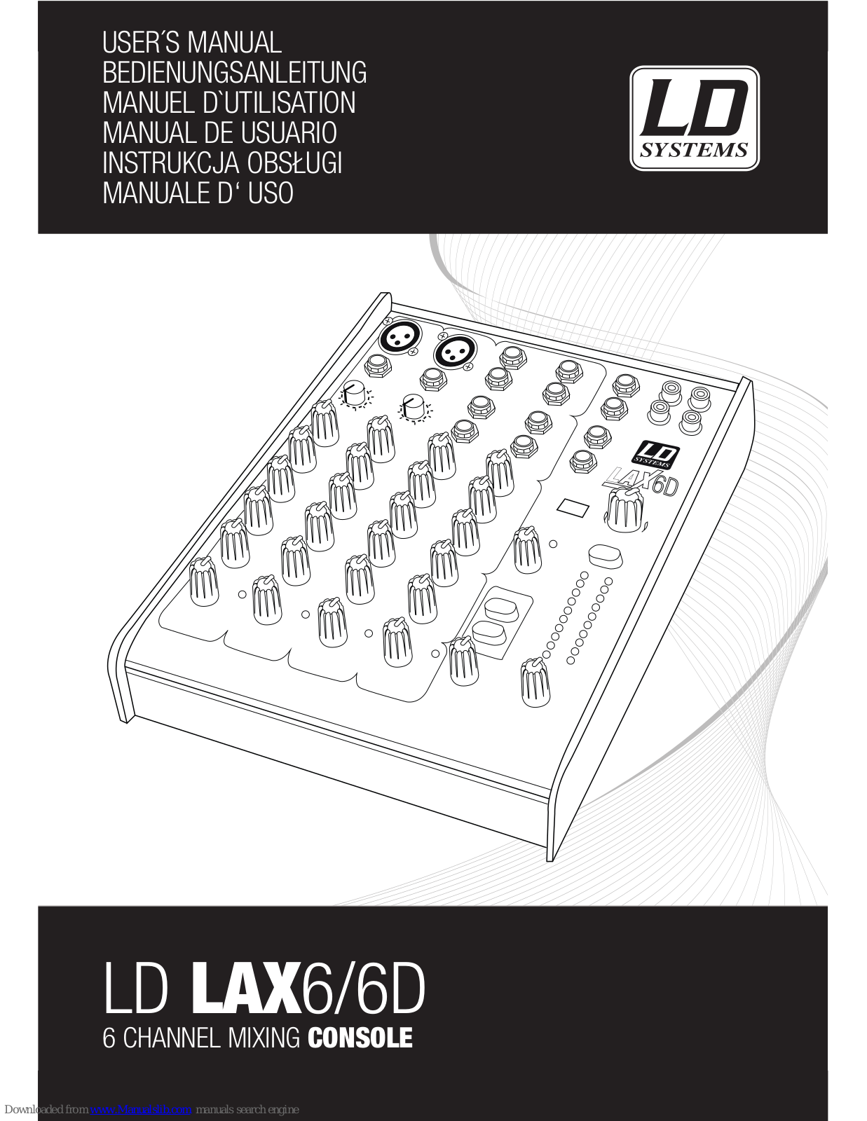 LD LAX6, LAX6D User Manual