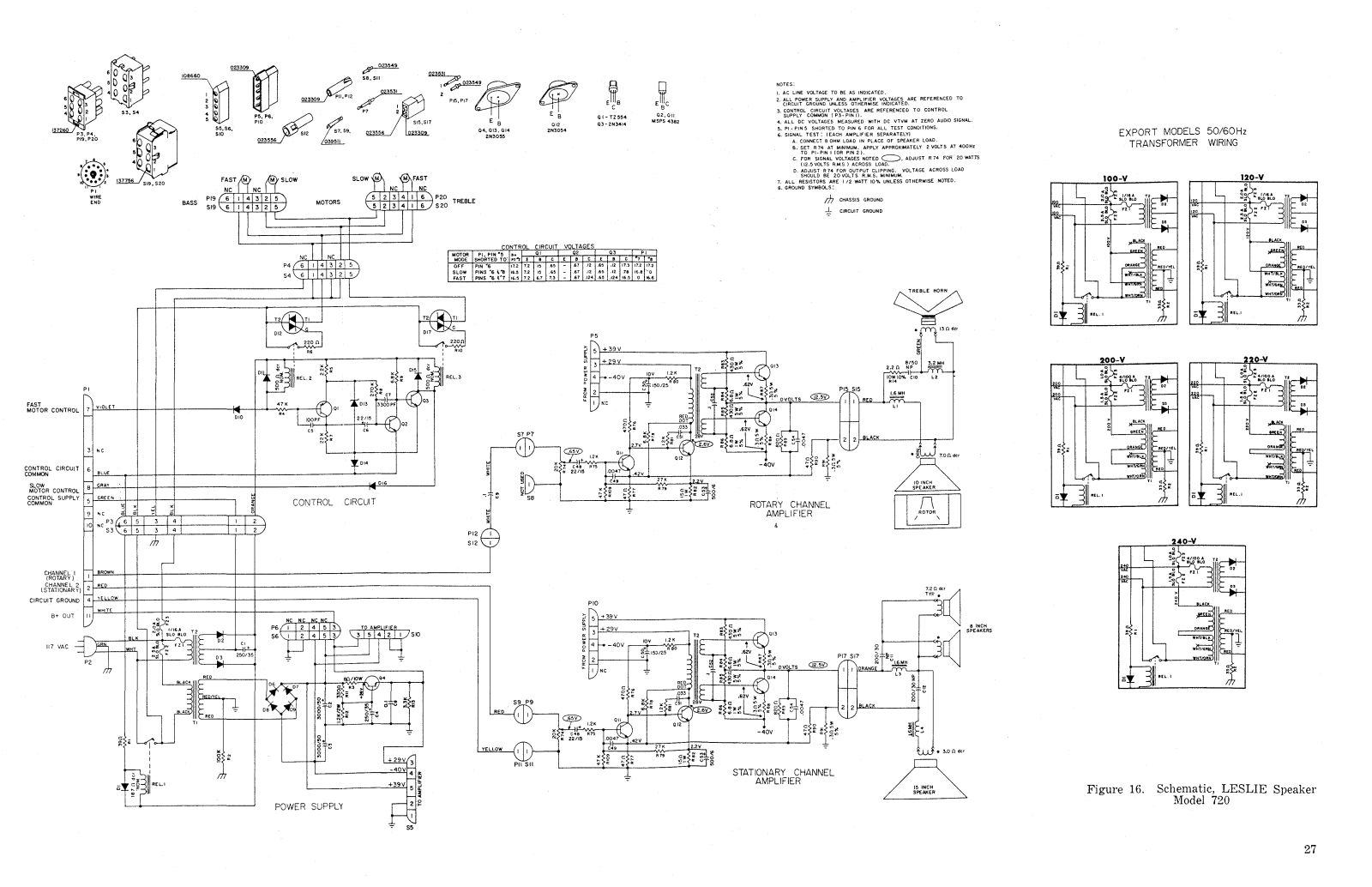 Leslie 320 schematic