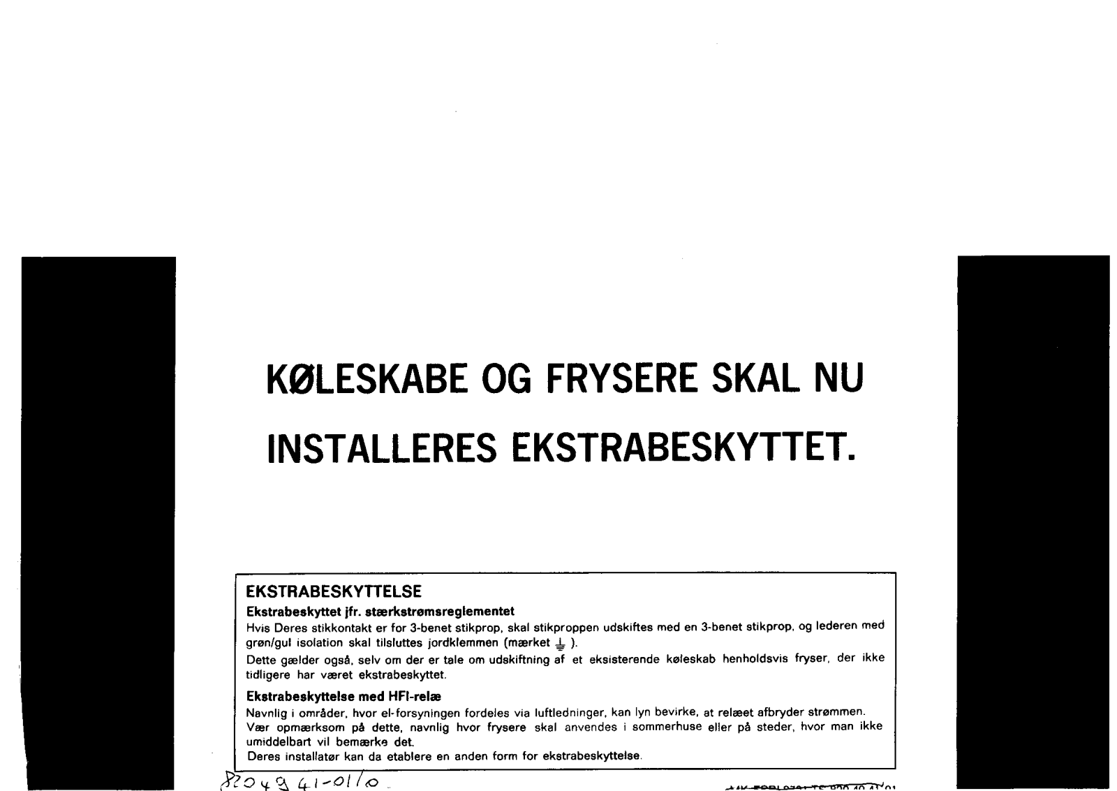 AEG-Electrolux RF860, RF838 User Manual