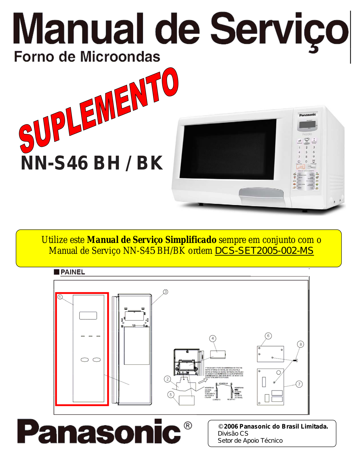 Panasonic NN-S46BHBK Schematic