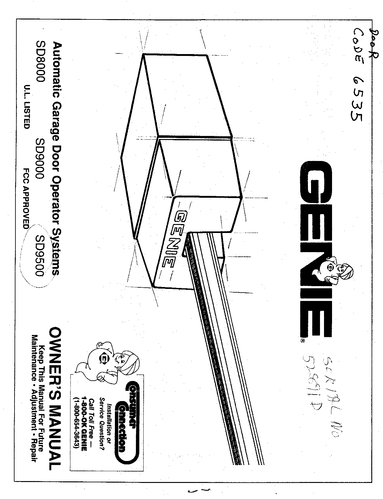Genie SD8000 User Manual