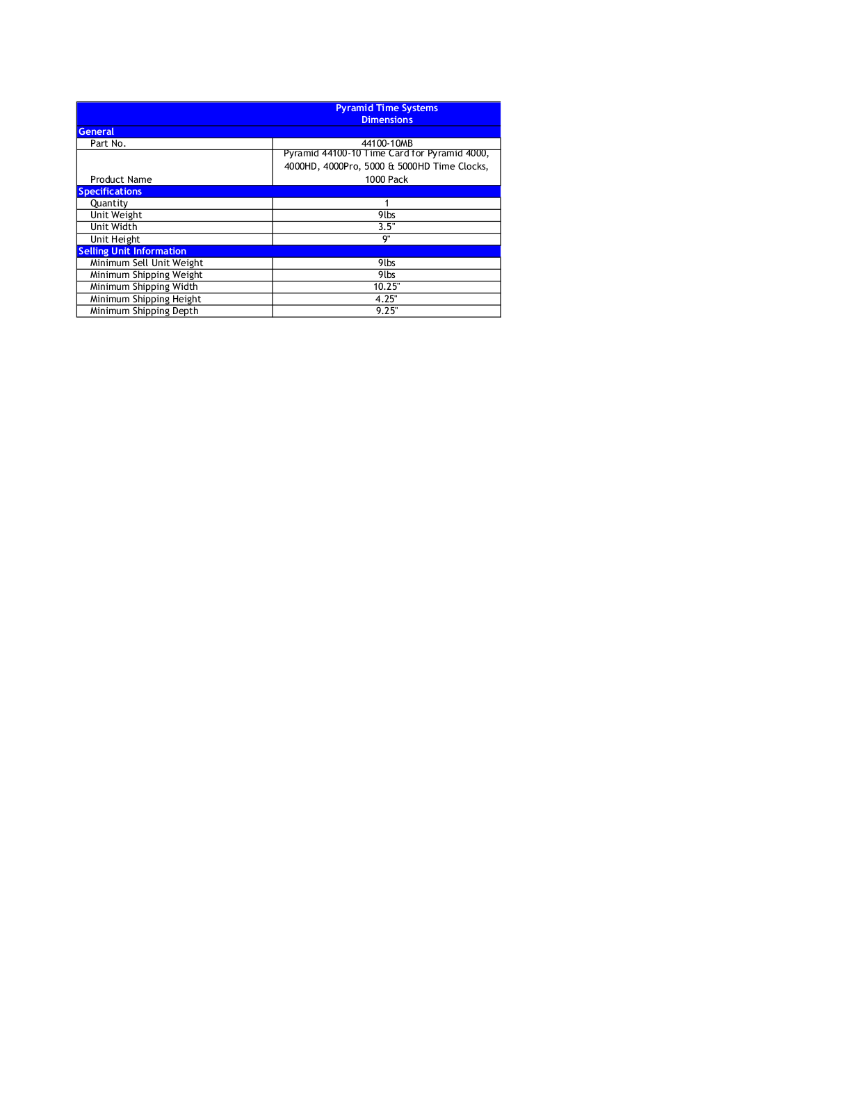 Pyramid ODXA1029 Specifications - ManualMachine.com