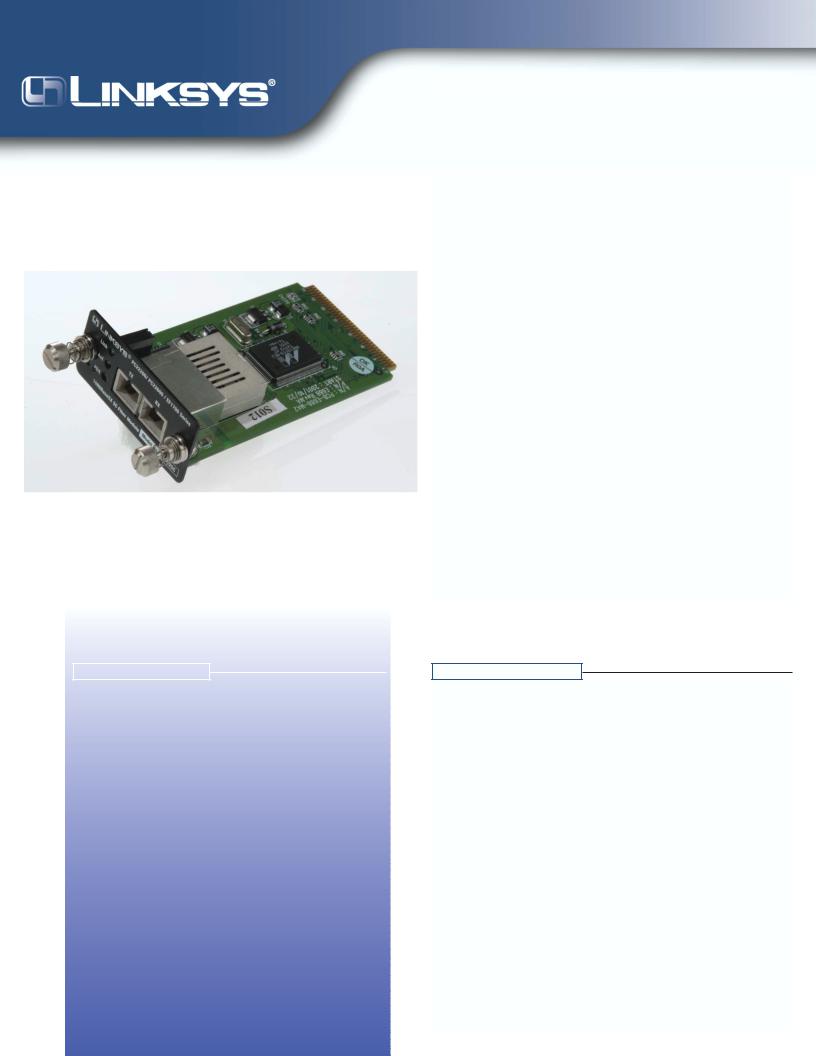 Linksys EFPC2SC User Manual