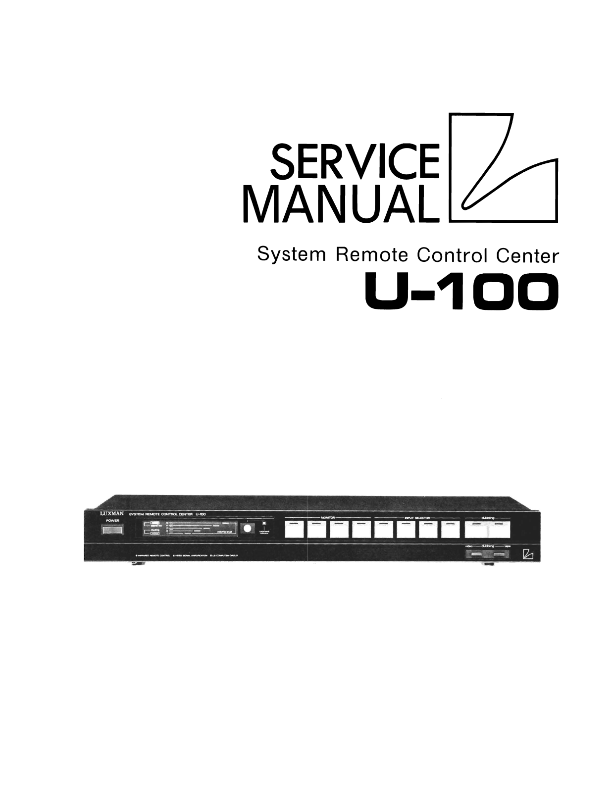 Luxman U-100 Service Manual