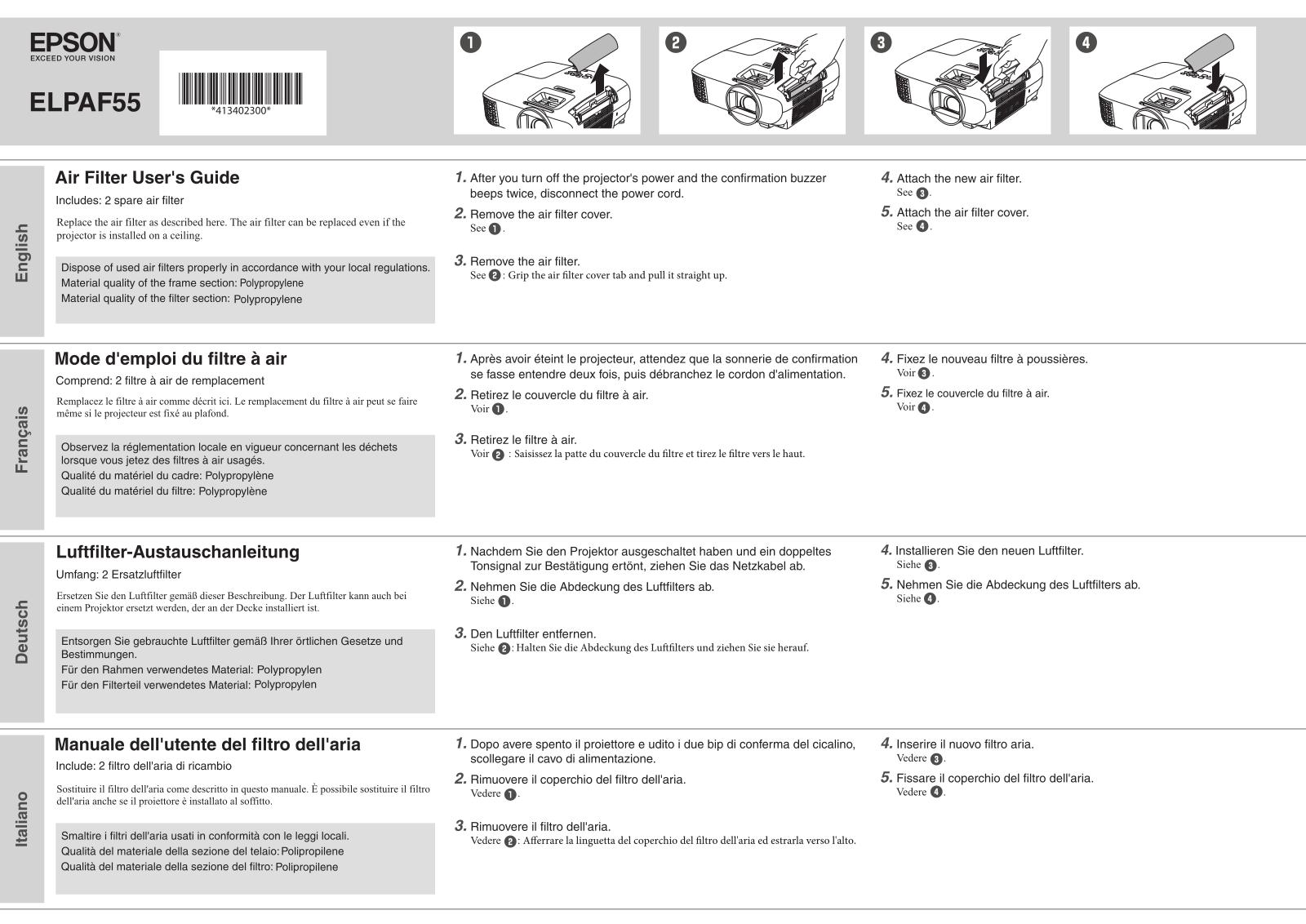 Epson ELPAF55 User guide - ManualMachine.com