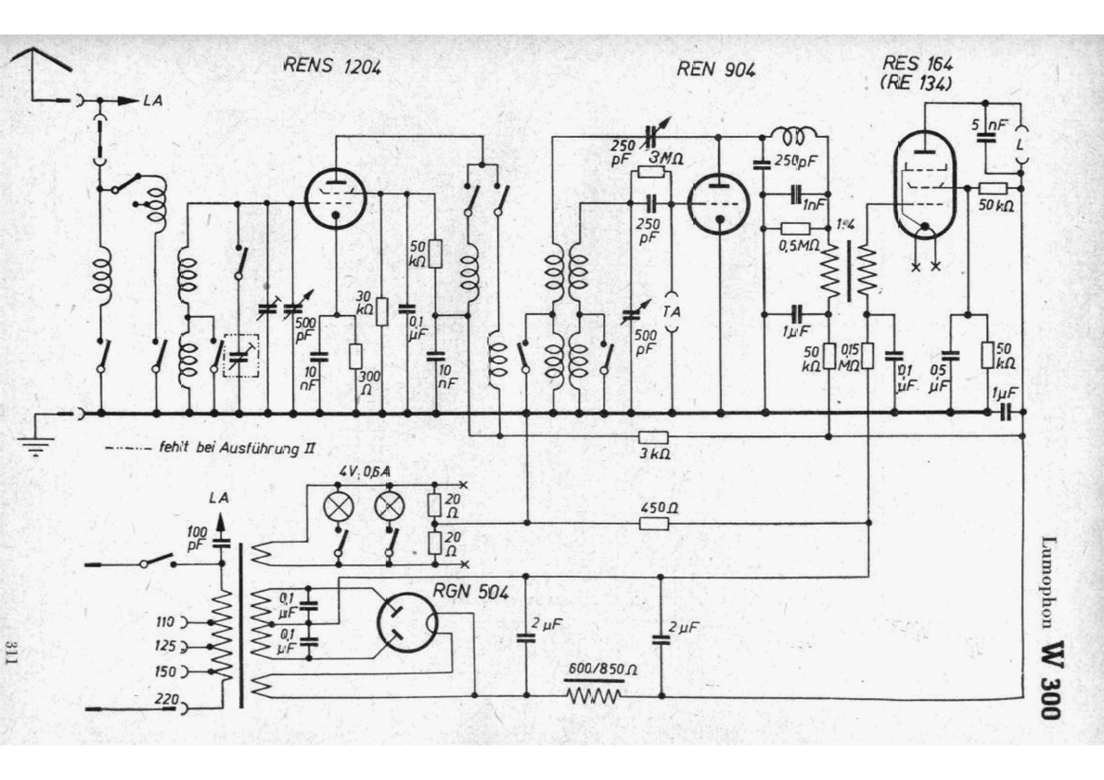 Lumophon w300 schematic - ManualMachine.com