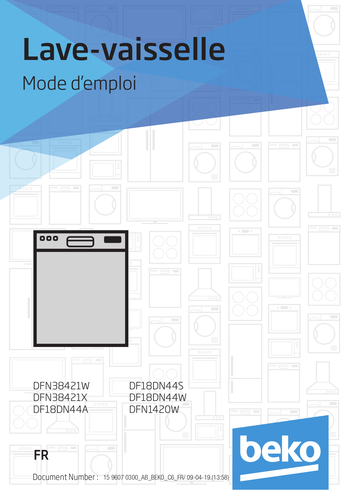 Beko DFN38421W, DFN38421X, DFN1420W User manual