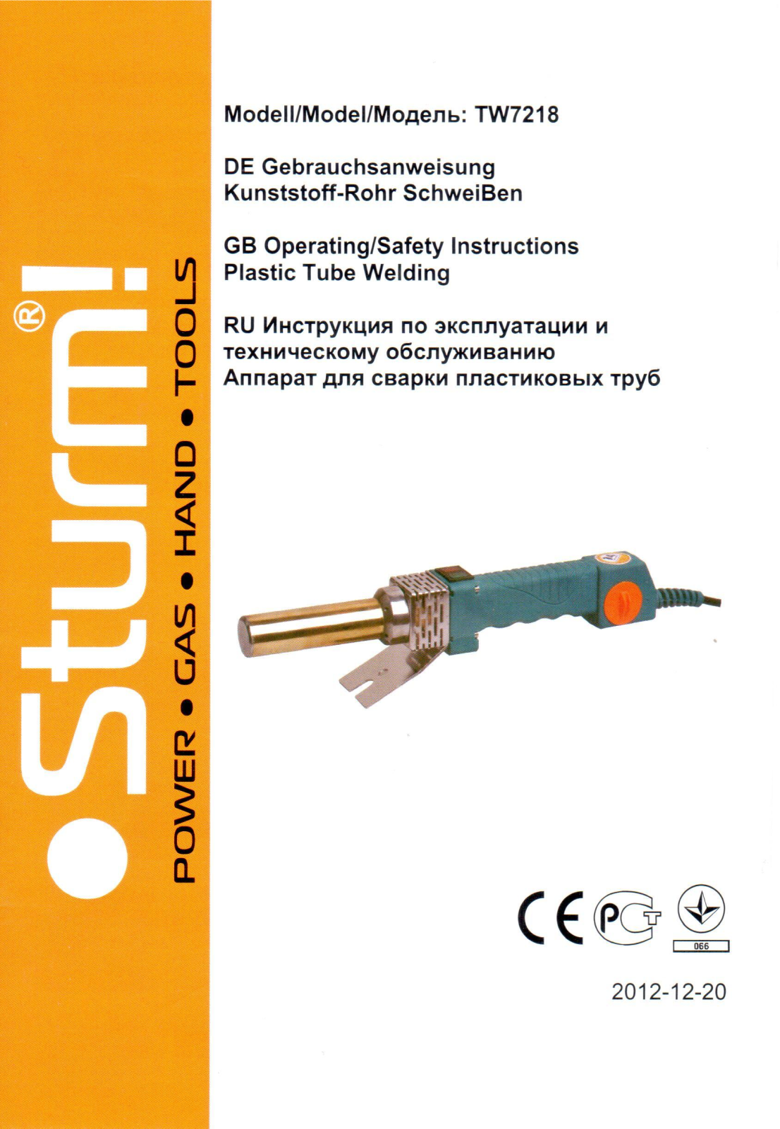 Sturm TW7218 User Manual