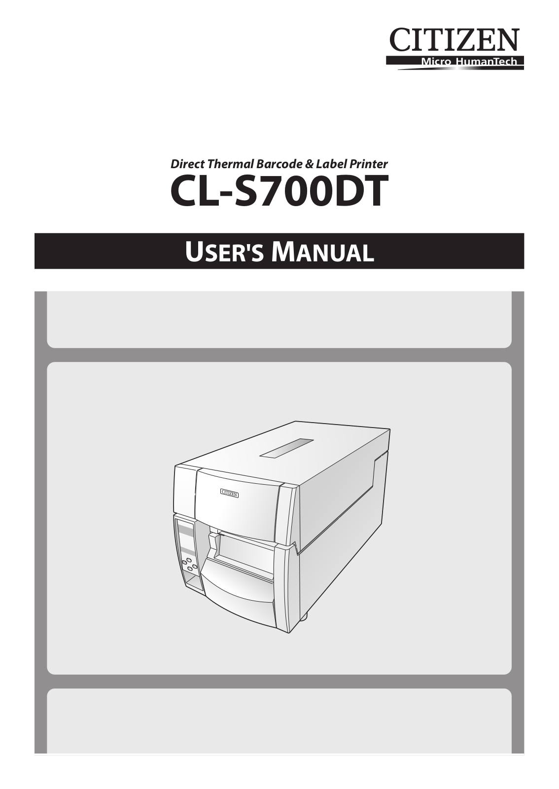 Citizen CL-S700DT User Manual