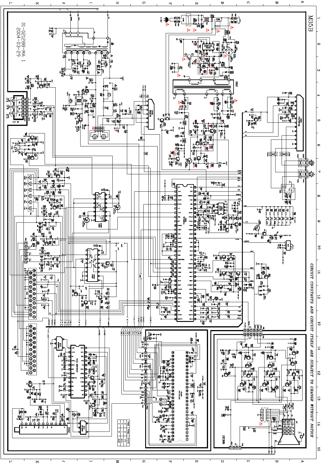 TCL VCT3831, 2188, TDA8172, MC44608 Schematic