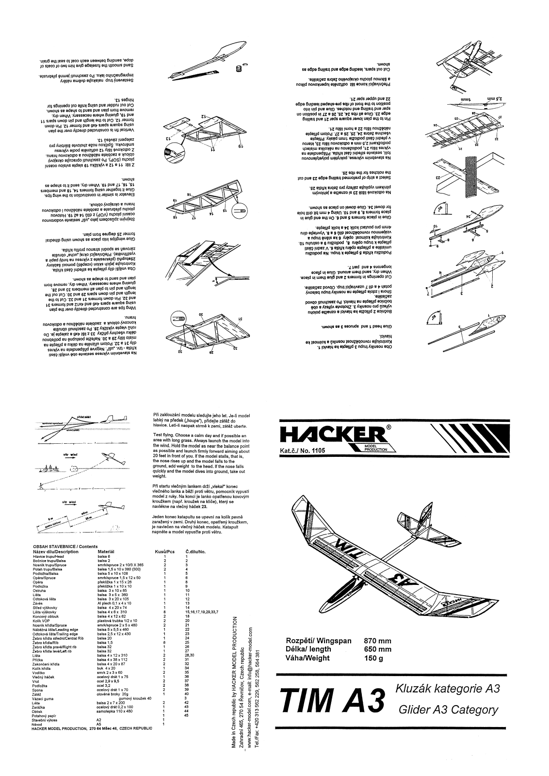 Hacker Model Production TIM A3 User Manual