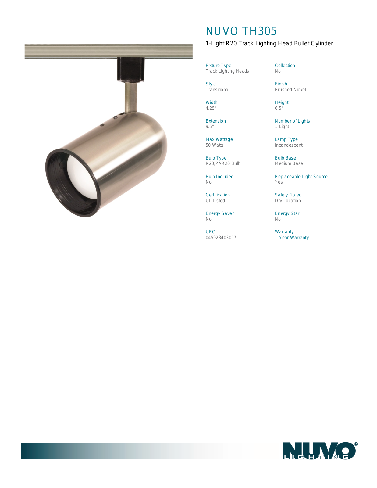 Nuvo Lighting OUV2887 Specifications - ManualMachine.com