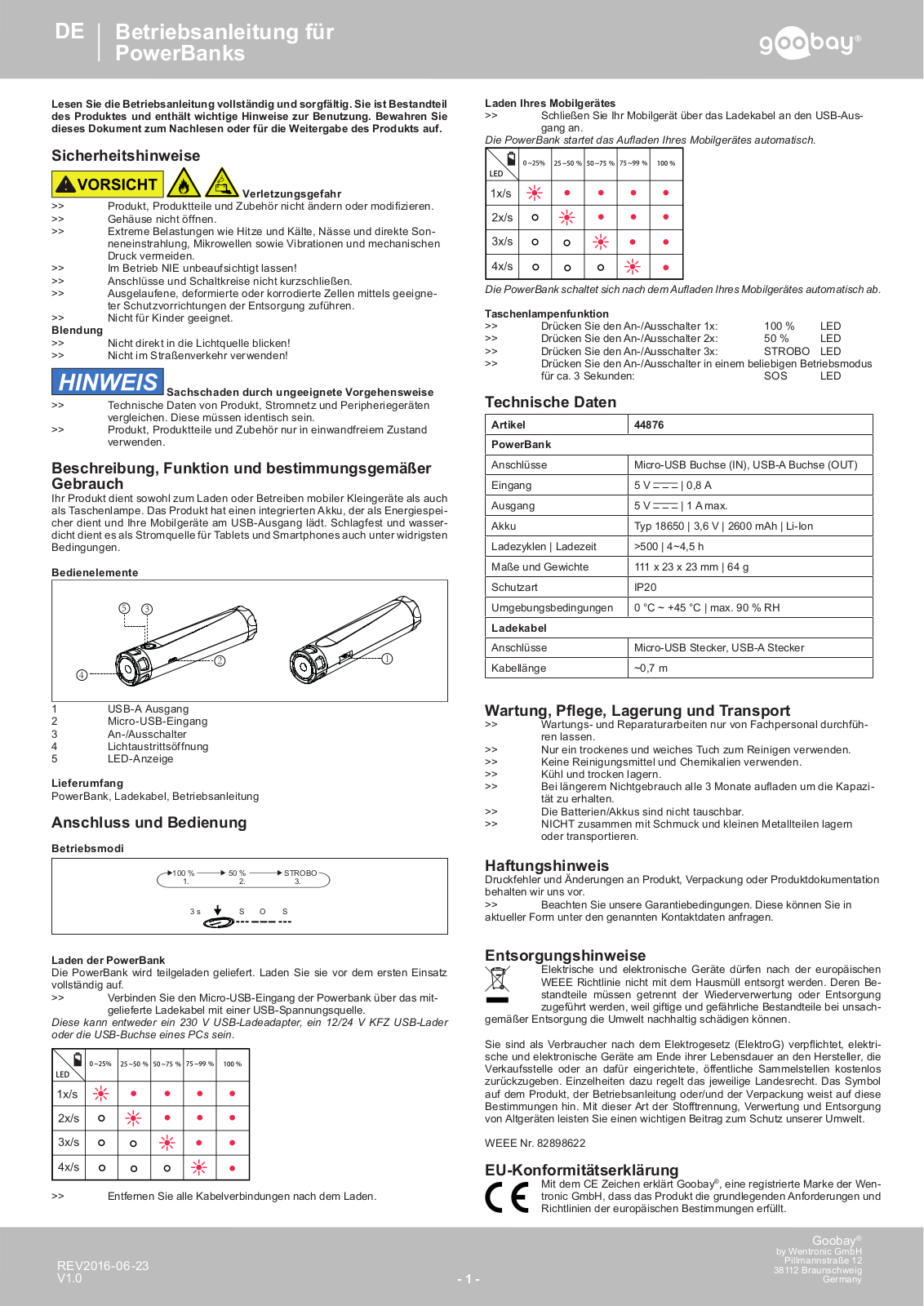 Goobay 44876 User Manual