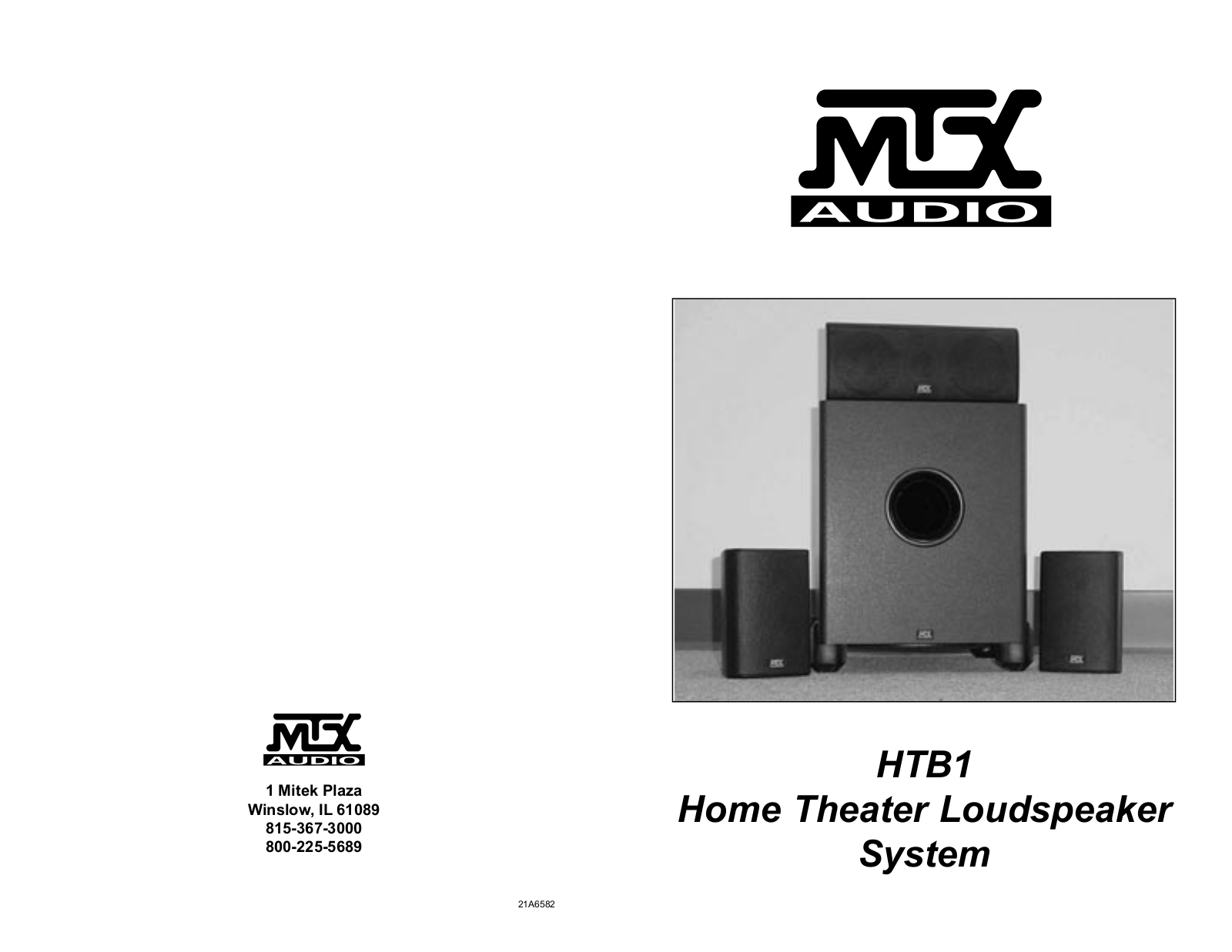 MTX Audio HTB1 User Manual