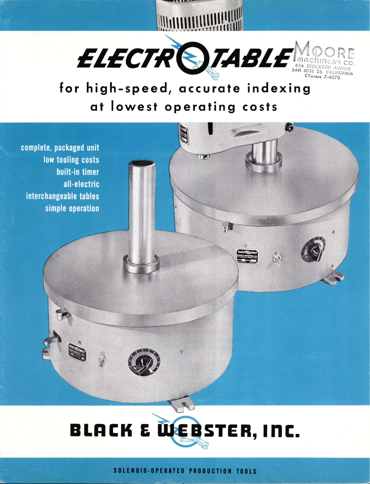 Black & Webster Black & Webster Electrotable Accessories - ManualMachine.com
