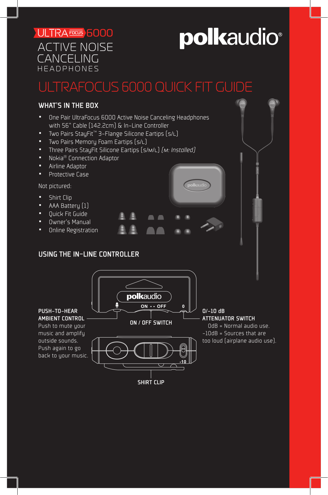 Polk Audio 6000 User Manual