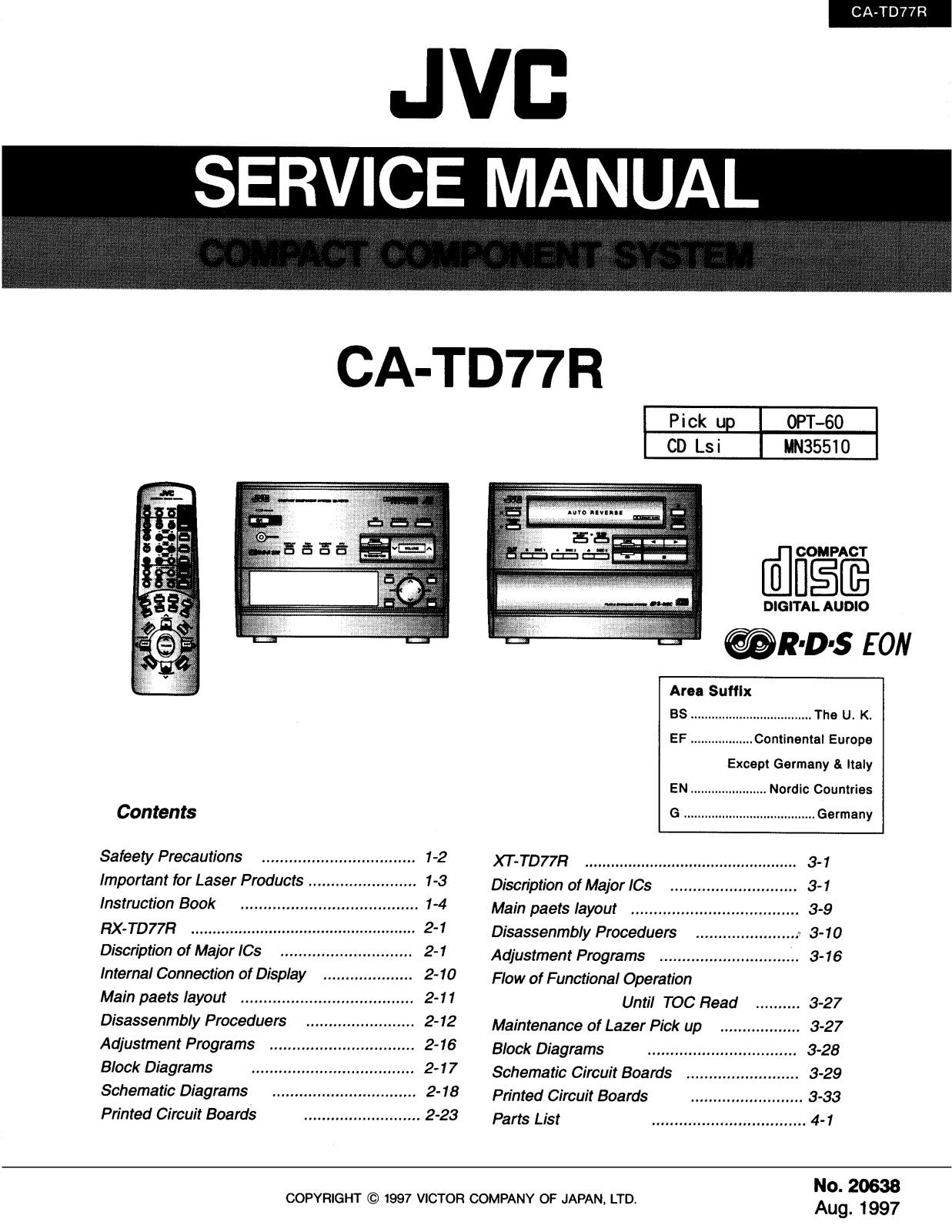 JVC CATD-77-R Service manual