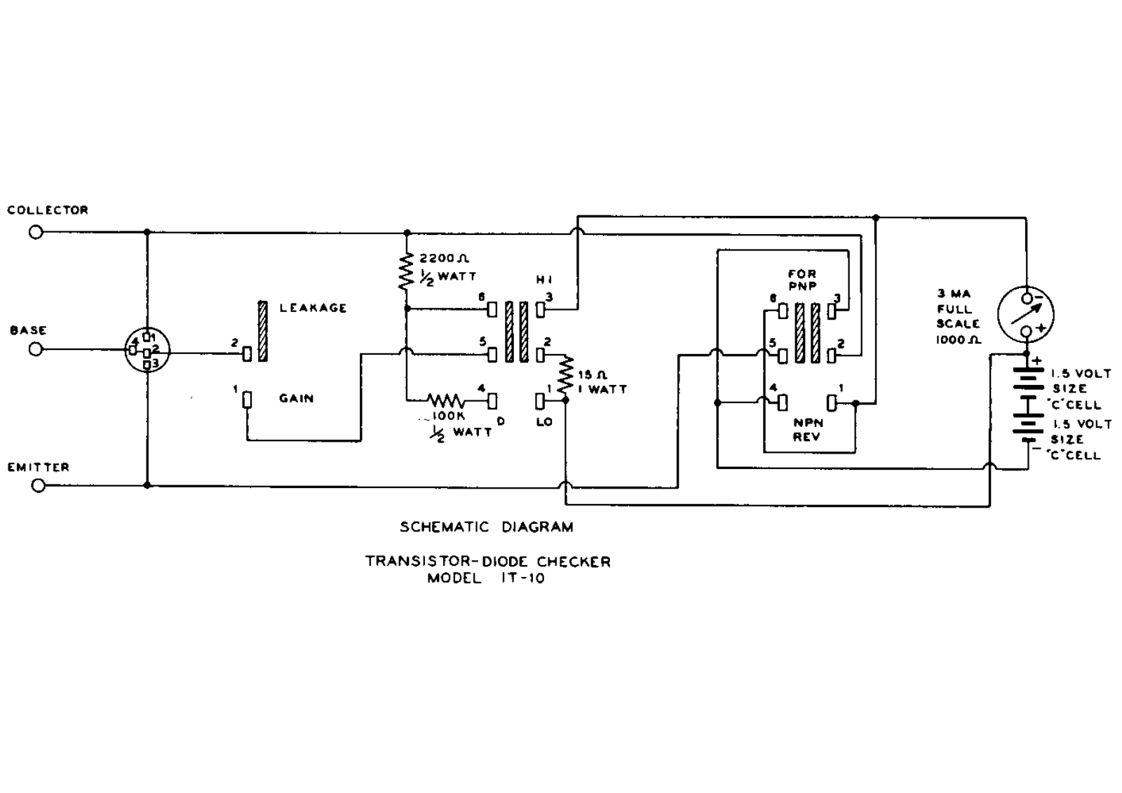 Heathkit IT-10 Schematic