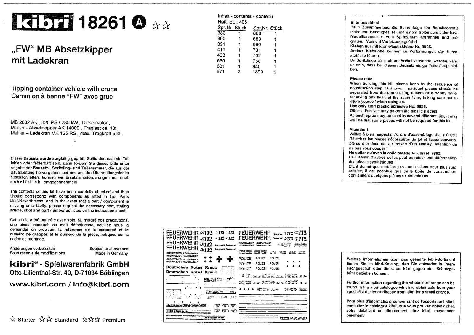 Kibri 18261 User Manual