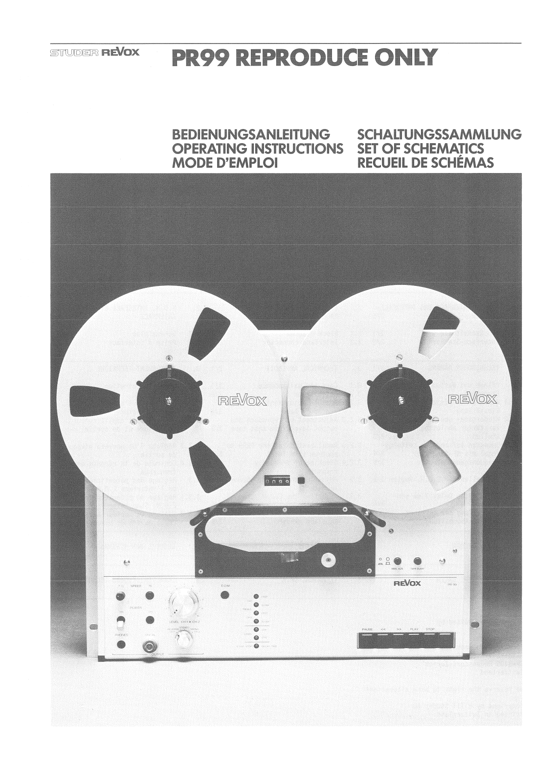 Revox PR-99 Schematic