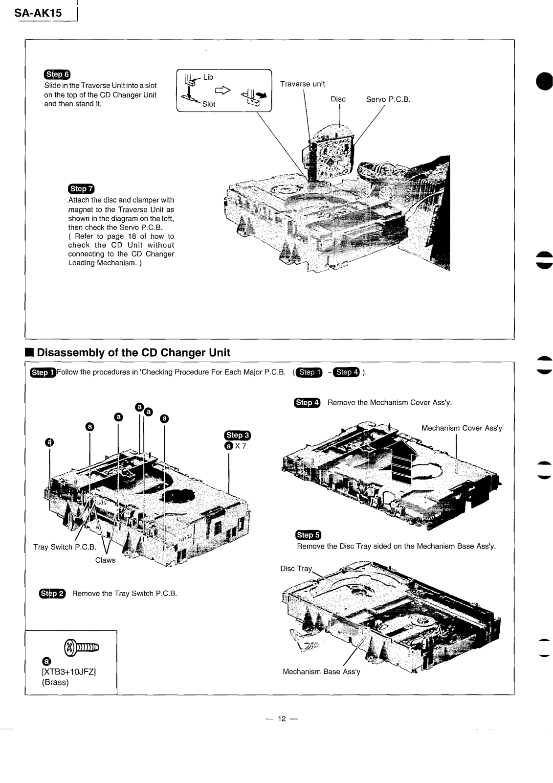 Panasonic SAAK-15 Service manual