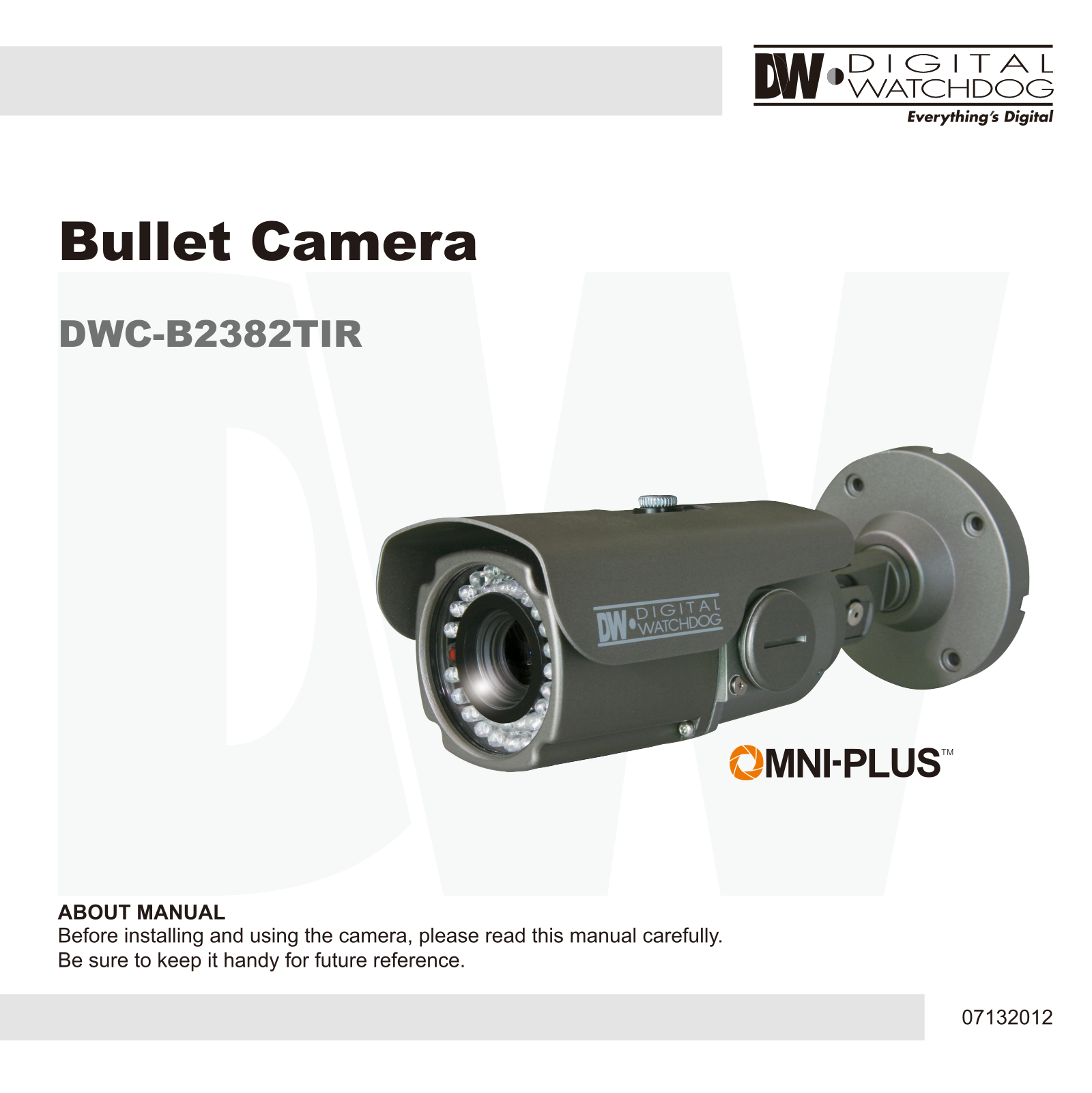 Digital Watchdog DWC-B2382TIR User Manual