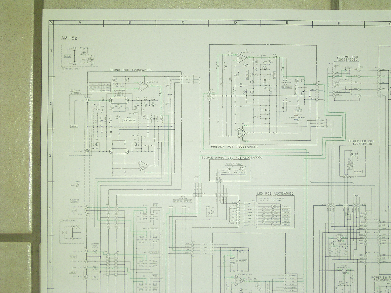 Akai AM-52 Schematic