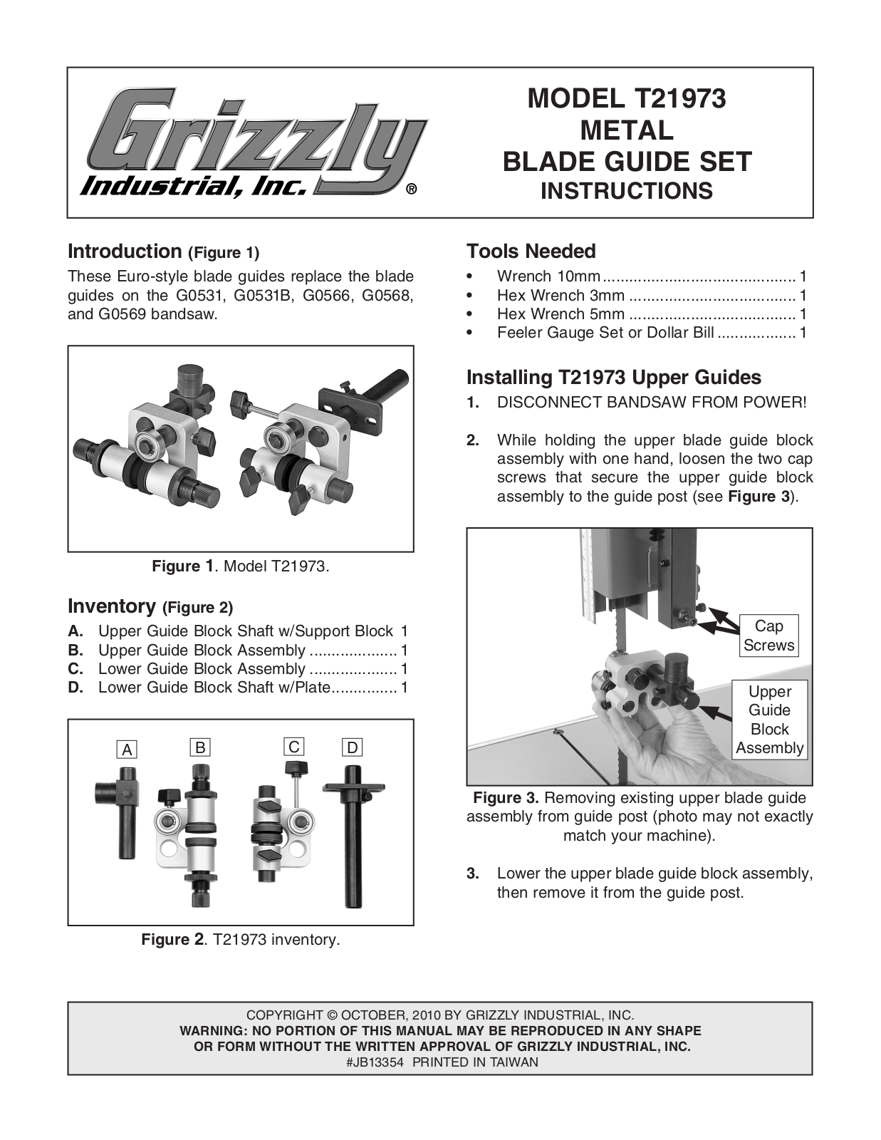 Grizzly T21973 User guide - ManualMachine.com