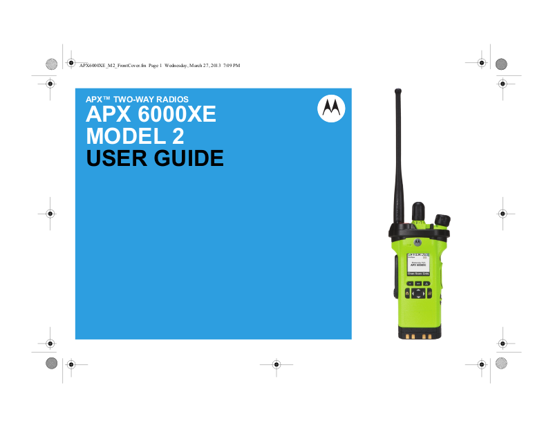 Motorola APX 6000XE User Manual
