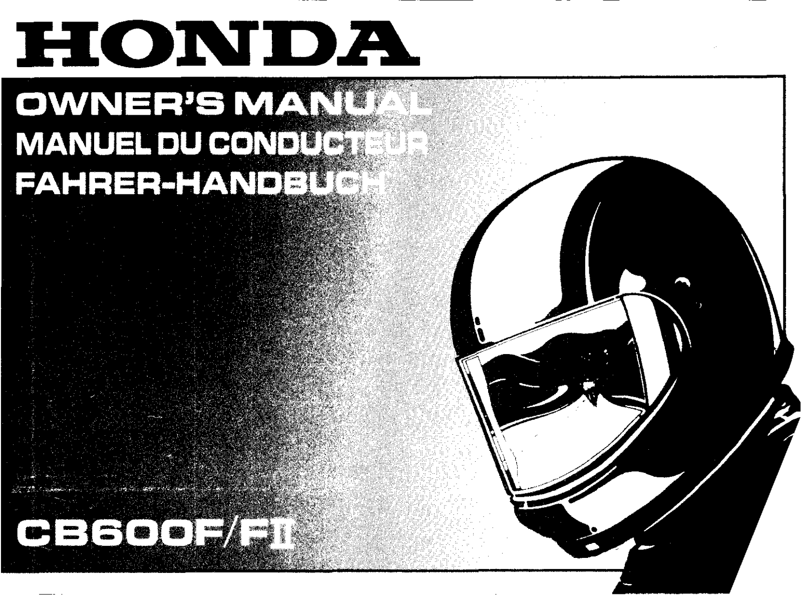 Honda CB600F FII 1999 Owner's Manual