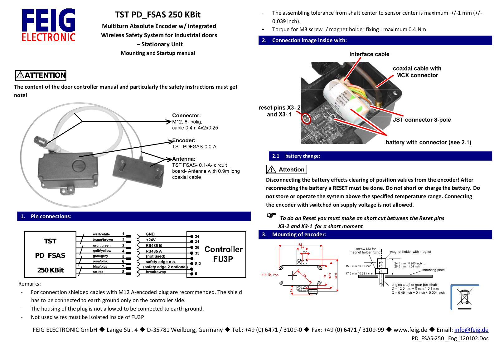 Feig Electronic TSTPDFSASK User Manual