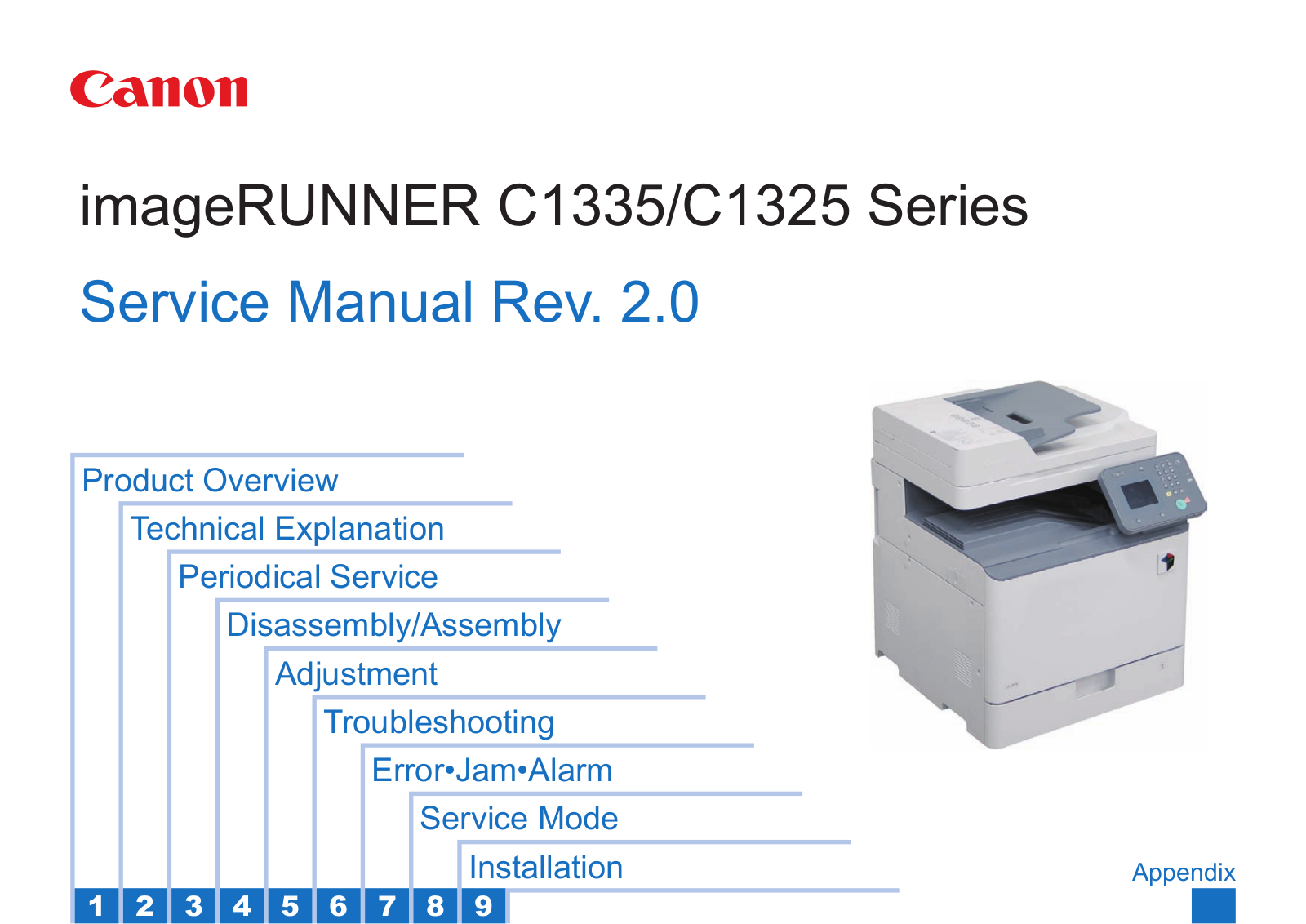 Canon imageRUNNER C1335 Series, imageRUNNER C1325 Series Service Manual