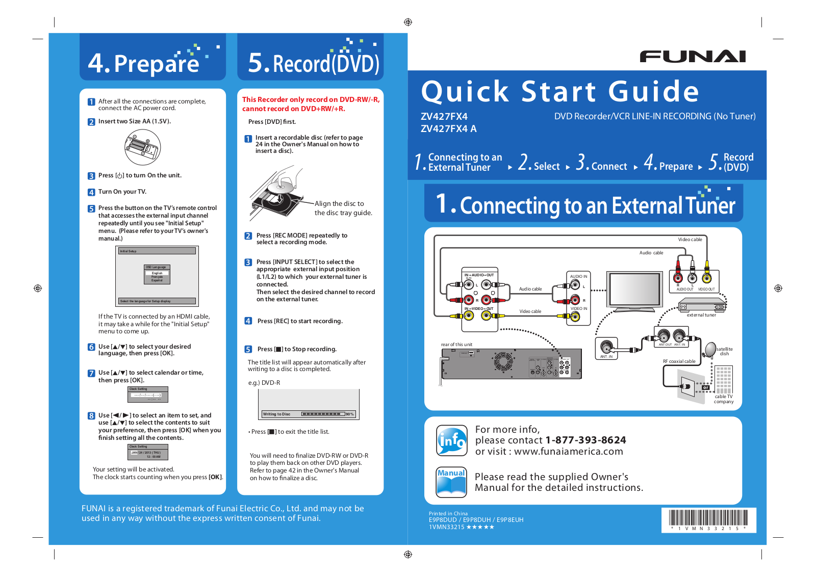 Funai ZV427FX4 A, ZV427FX4 User Manual