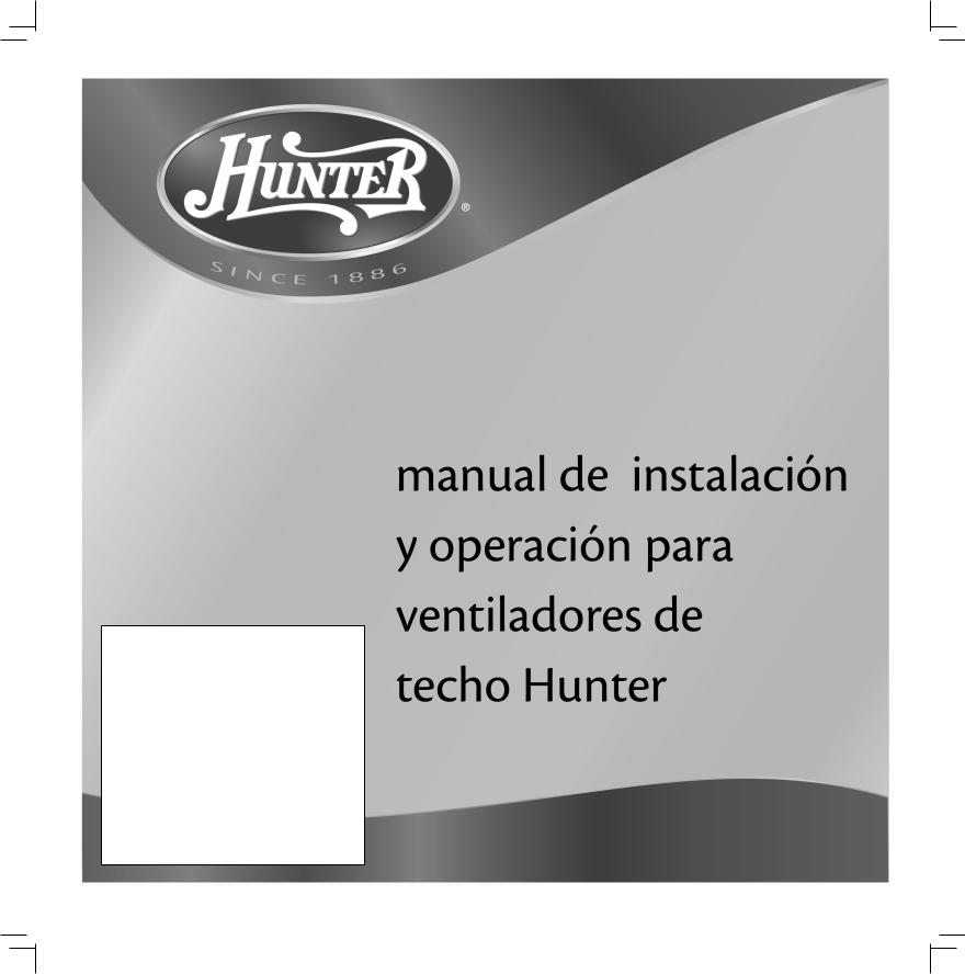 Hunter 23568 Owner's Manual