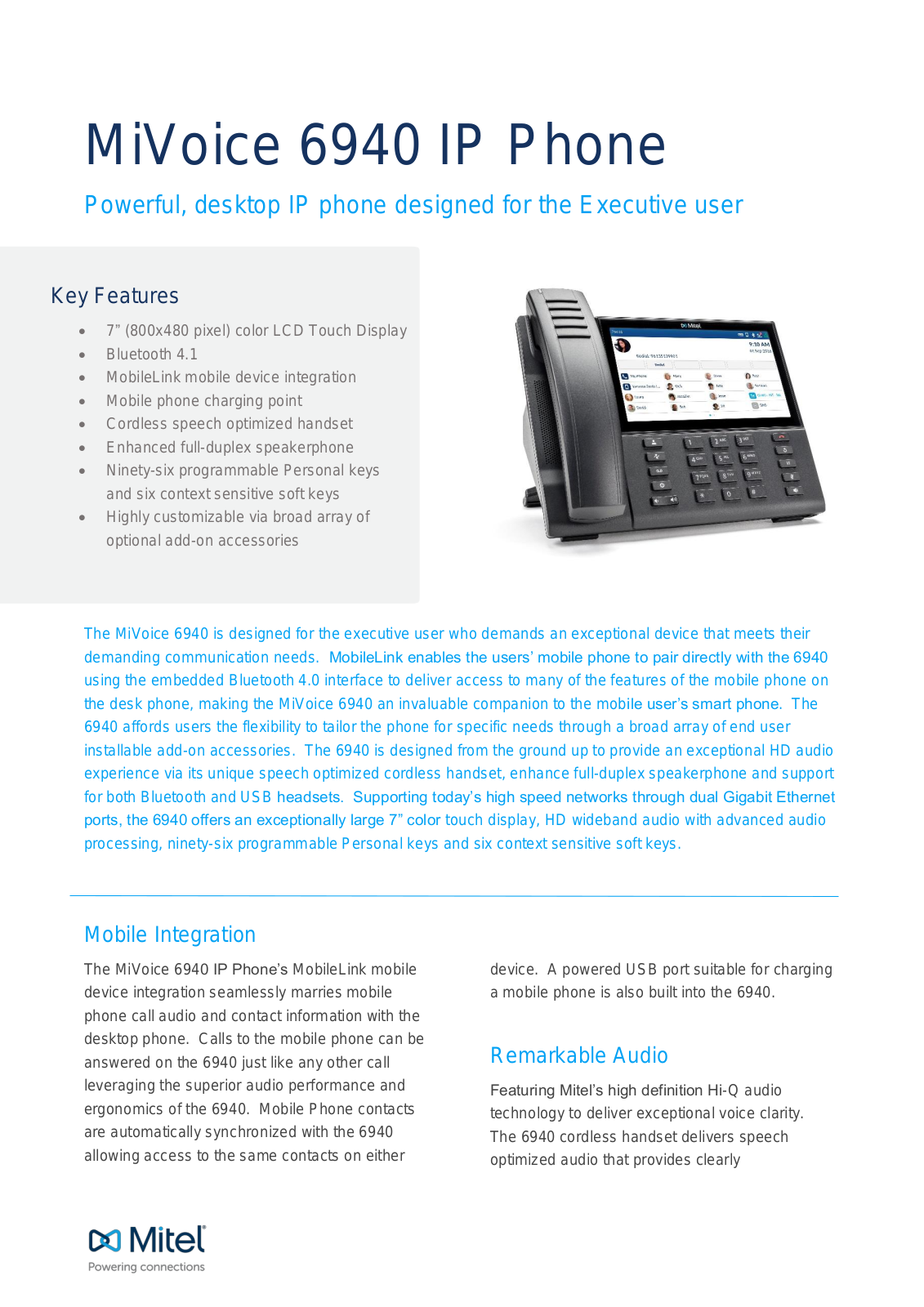 Mitel 6940 IP User Manual