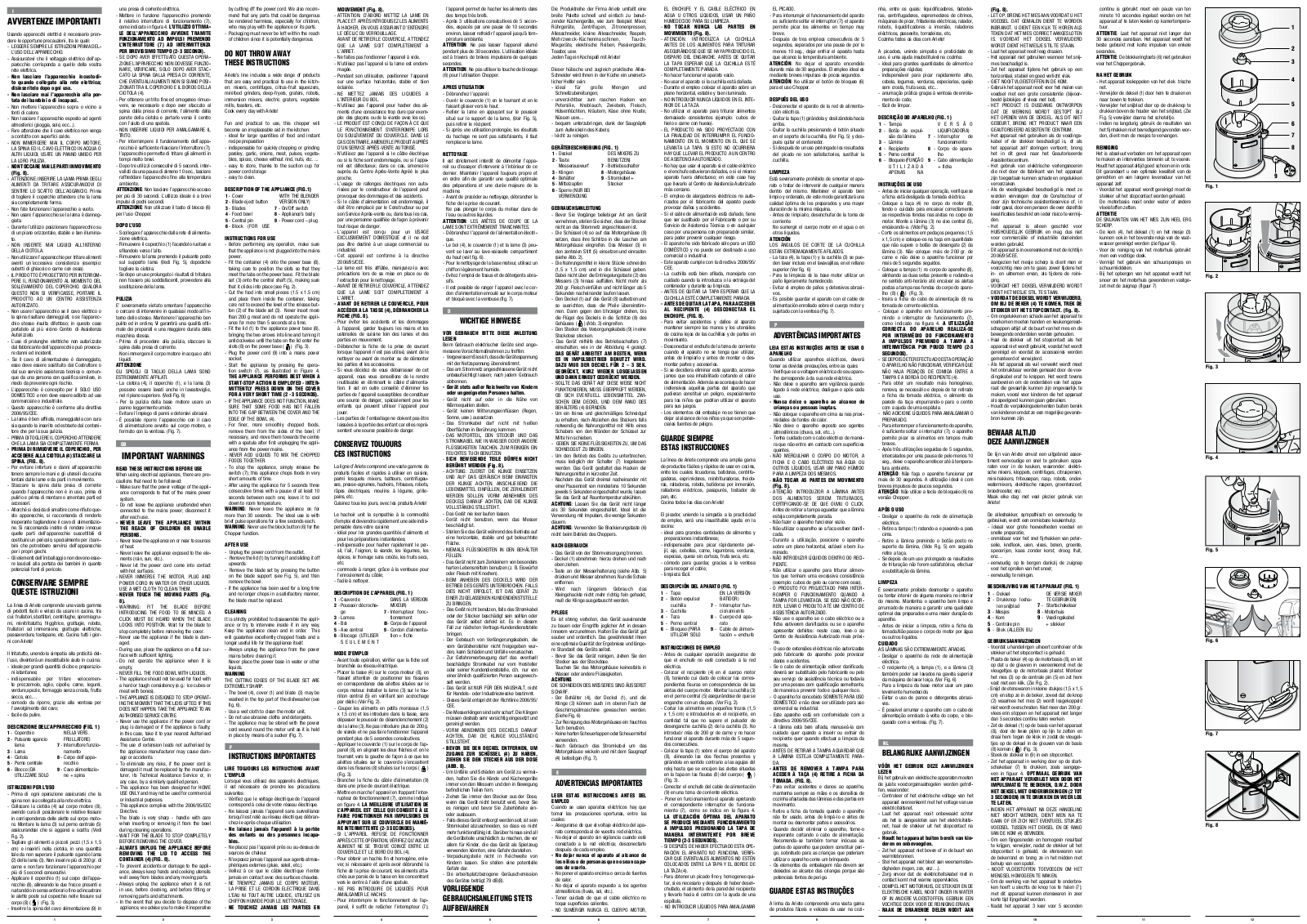 Ariete 1826 User guide - ManualMachine.com