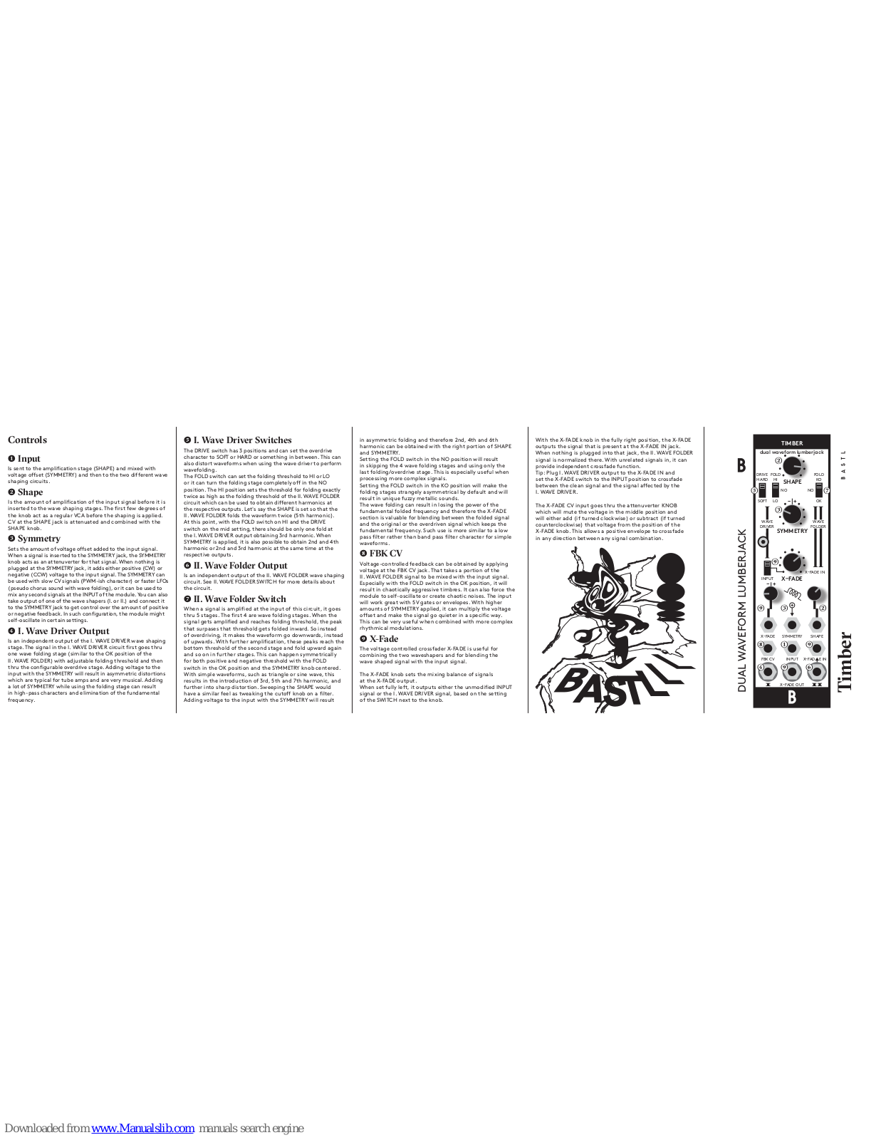 Bastl Instruments Timber User Manual - ManualMachine.com