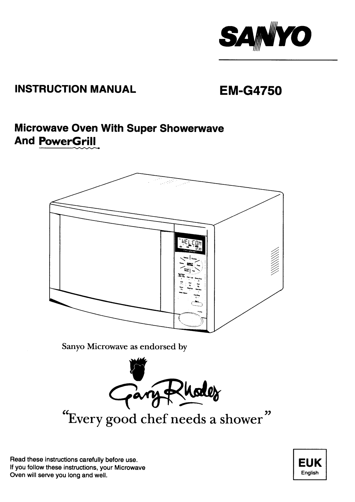 Sanyo EM-G4750 Instruction Manual