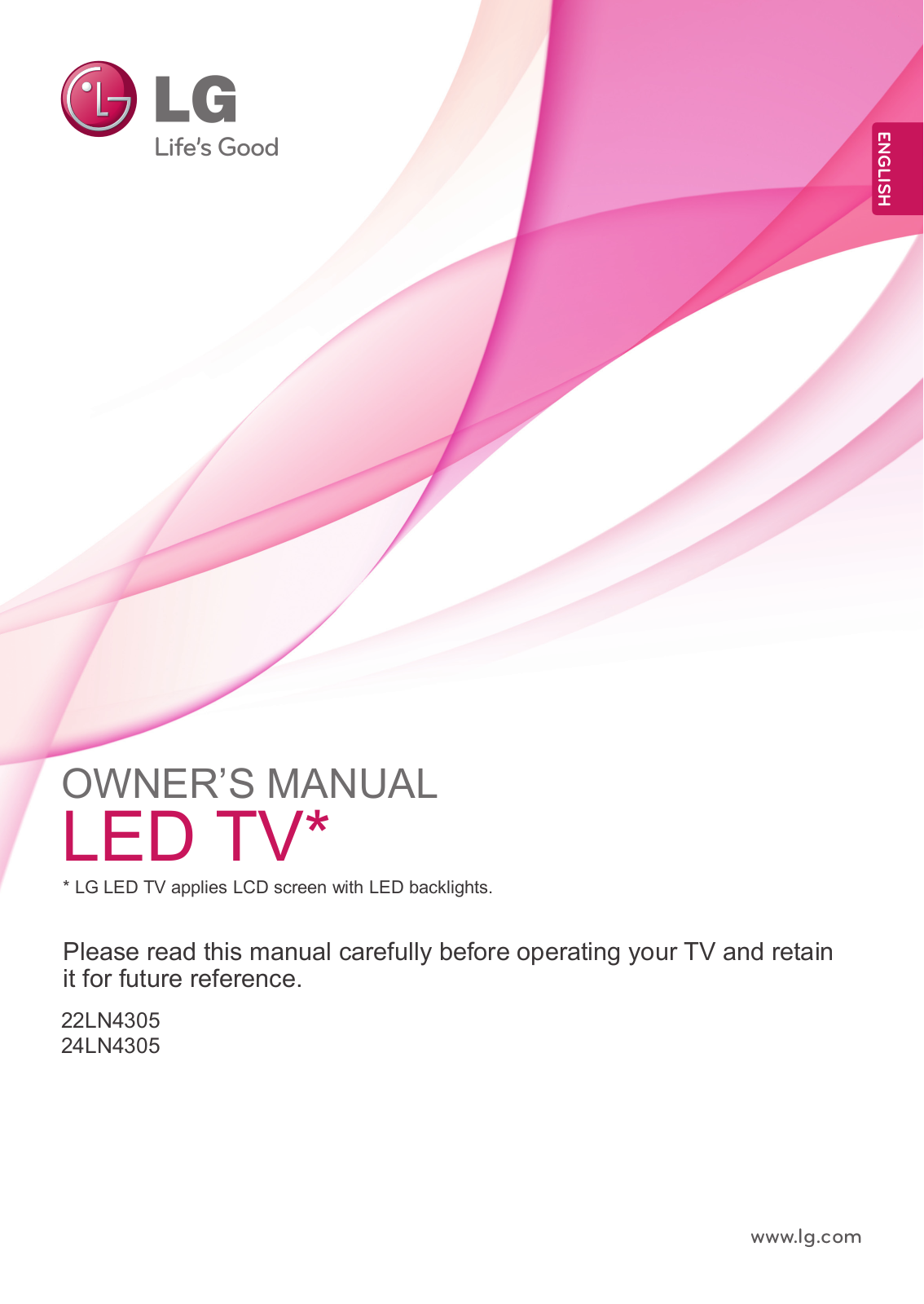 LG 22LN4305-PT Owner’s Manual