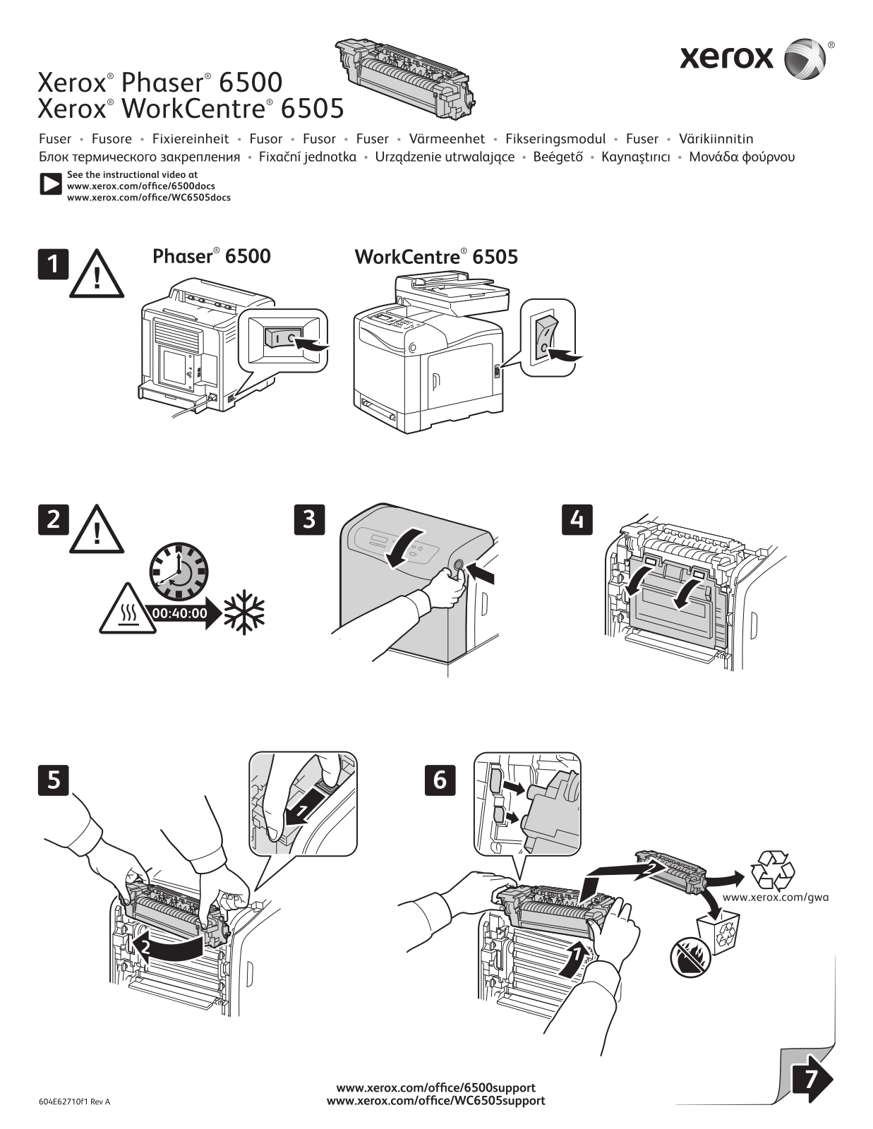 Xerox PHASER 6500, WORKCENTRE 6505 User Manual