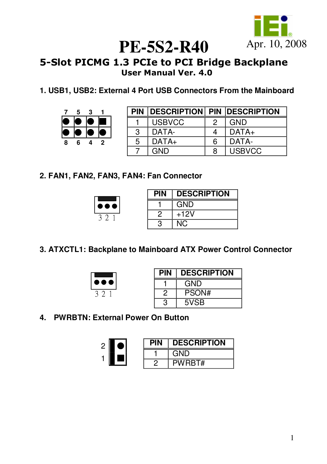 IEI Integration PE-5S User Manual